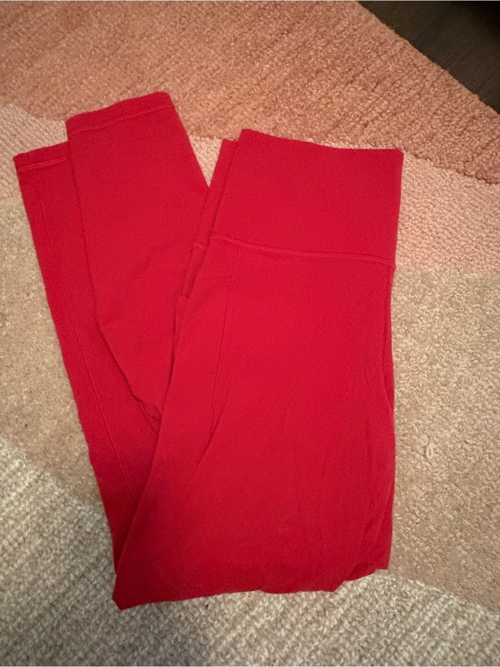 Athleta Bright Red High-Waist Leggings